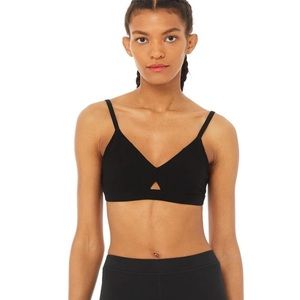 Alo Yoga Alosoft Lounge Bra Black Small